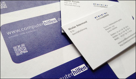 Design: Briefpapier und Visitenkarten